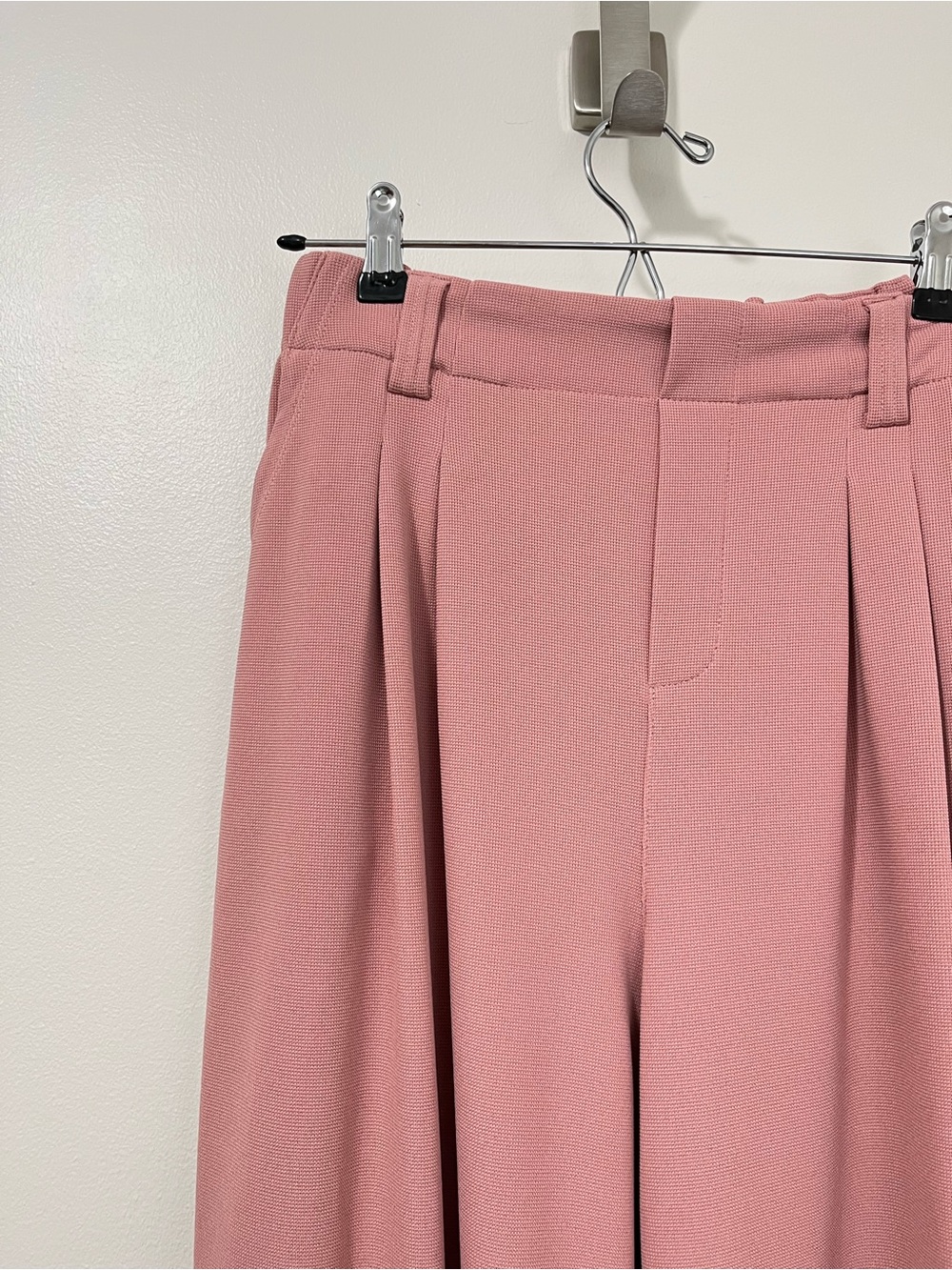 NWT HALARA Wide-Leg Pleated Pants in Rosette - Picture 5 of 14